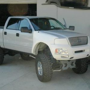 Ford truck showing fiberglass front bodywork from Hannemann's catalog